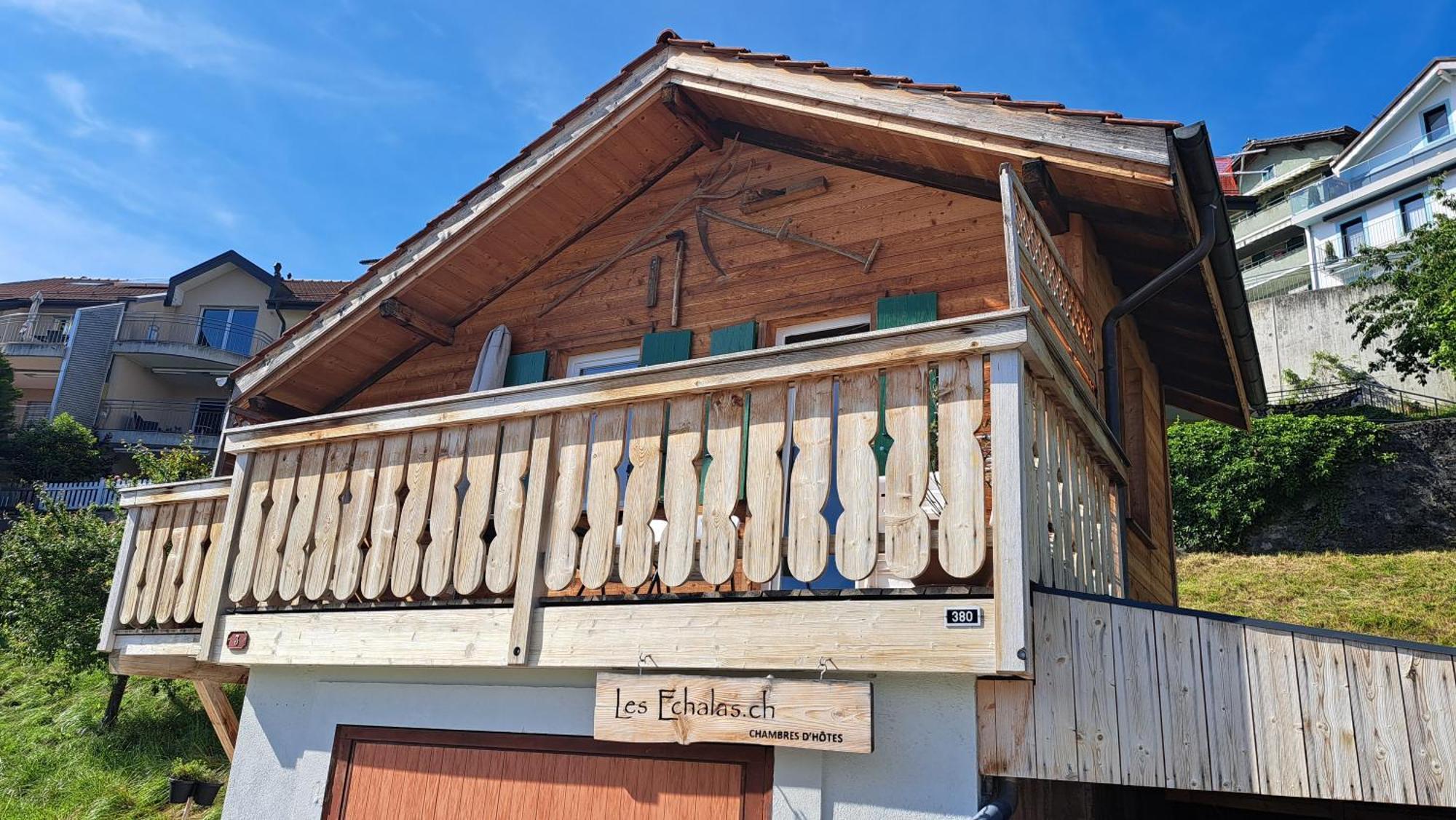 "Les Echalas" Chalet Independant Avec Cuisine En Lavaux Unesco Chexbres Dış mekan fotoğraf